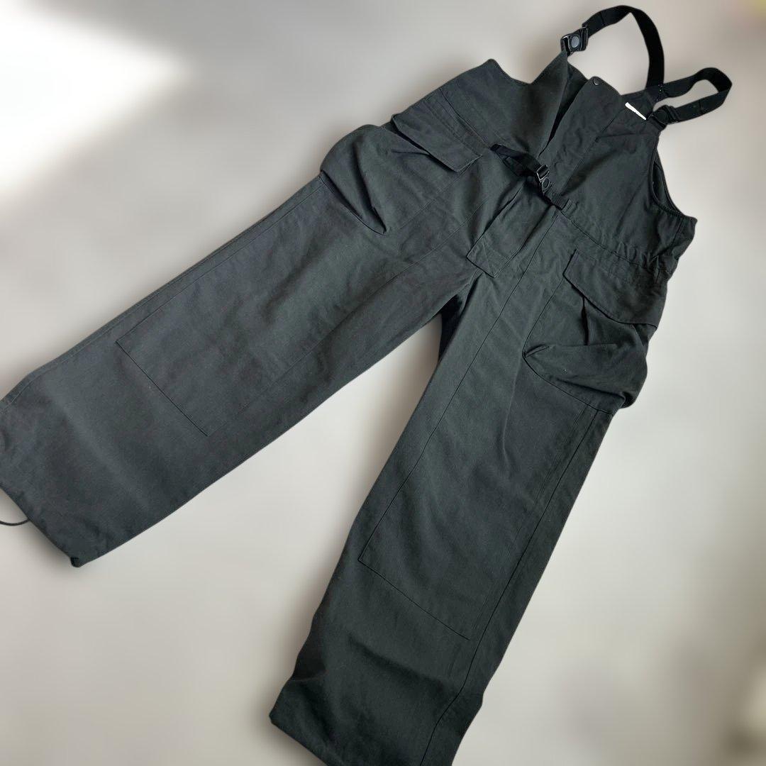 スノーピーク　peak ダークグレー オーバーオール サロペット　焚火