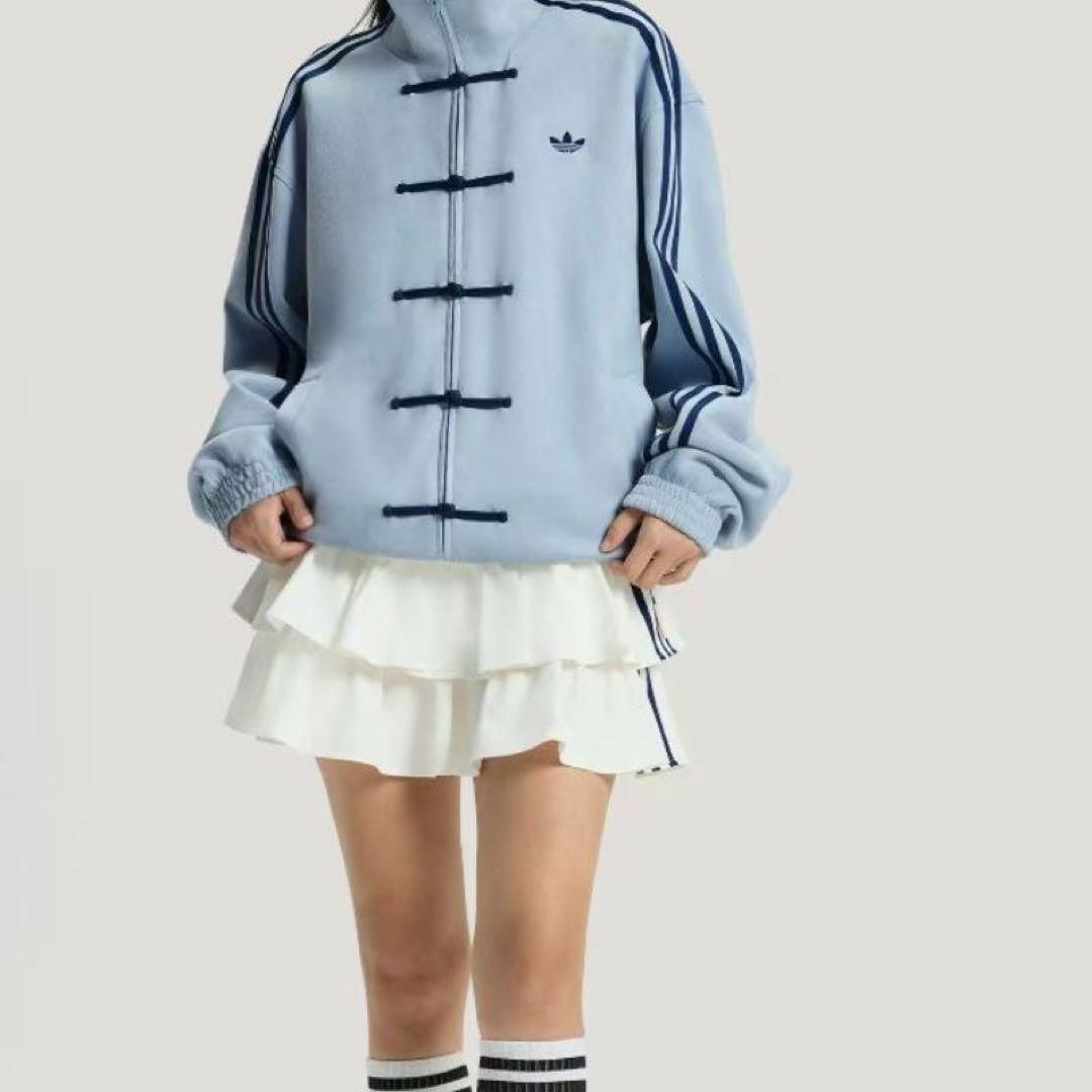 adidasアディダス 中国限定 蛇年トラックジャケットライドブルMサイズ”