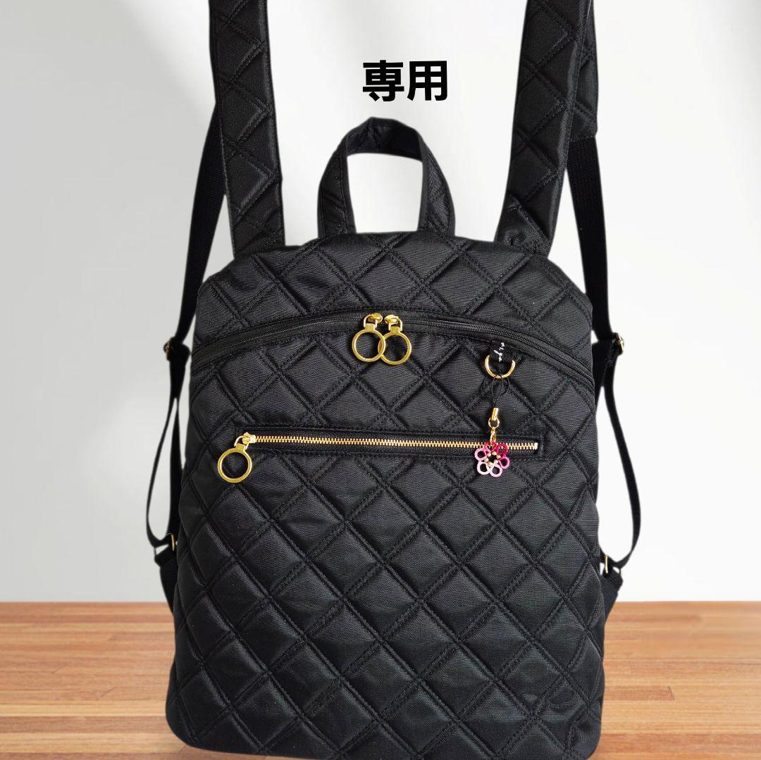 ろん様　楕円底リュック(L)　ナイロンオックスキルト　ハンドメイド