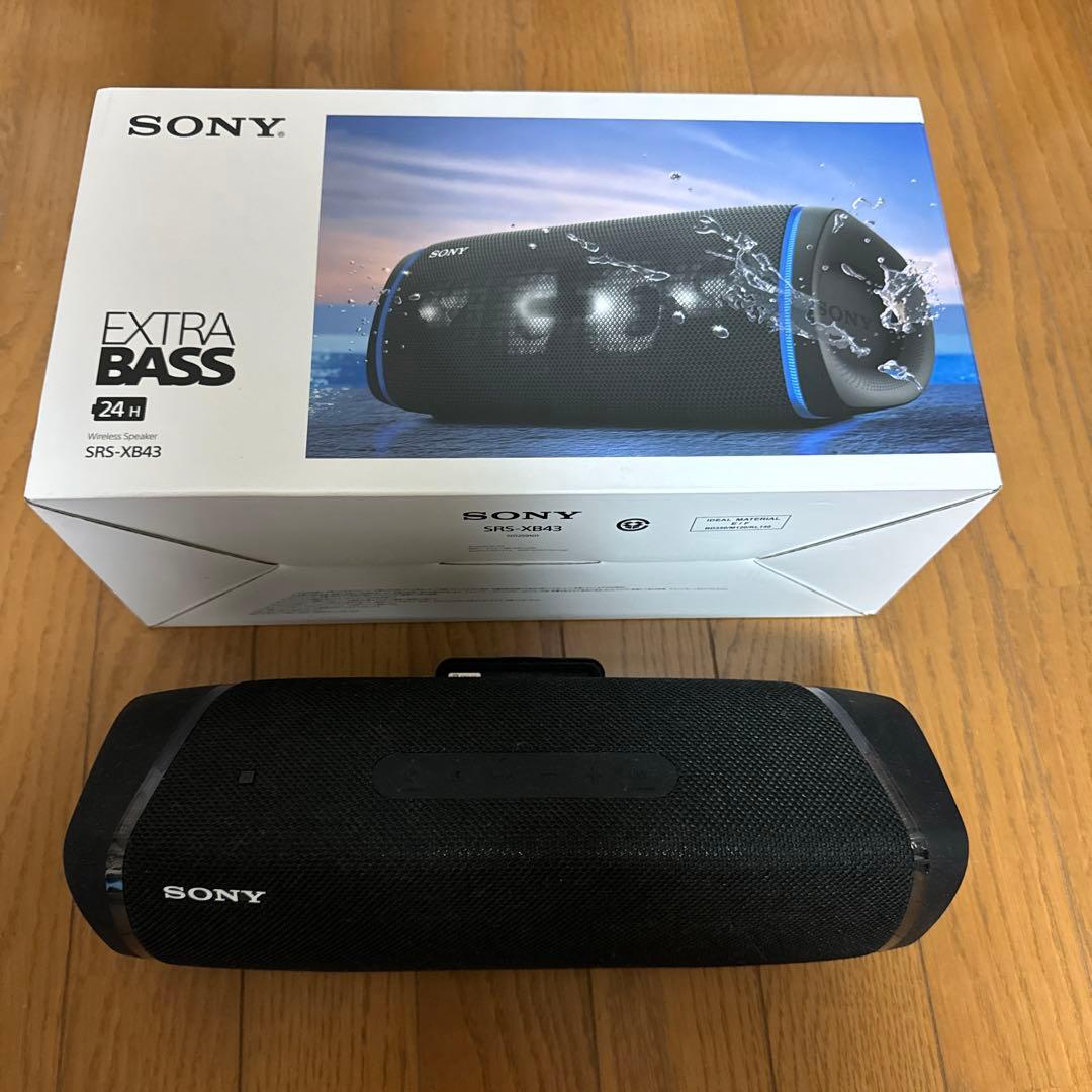 美品 ブラック SONY ソニーBluetooth スピーカー SRS-XB43