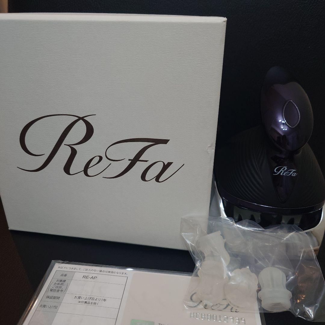 ReFa ビューティック　ヘッドスパ　ブラック 交換用アタッチメント付き