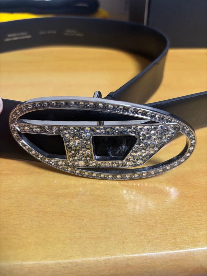 DIESEL ベルト　メンズ　80cm キラキラ　レア 最終価格　日本非売品