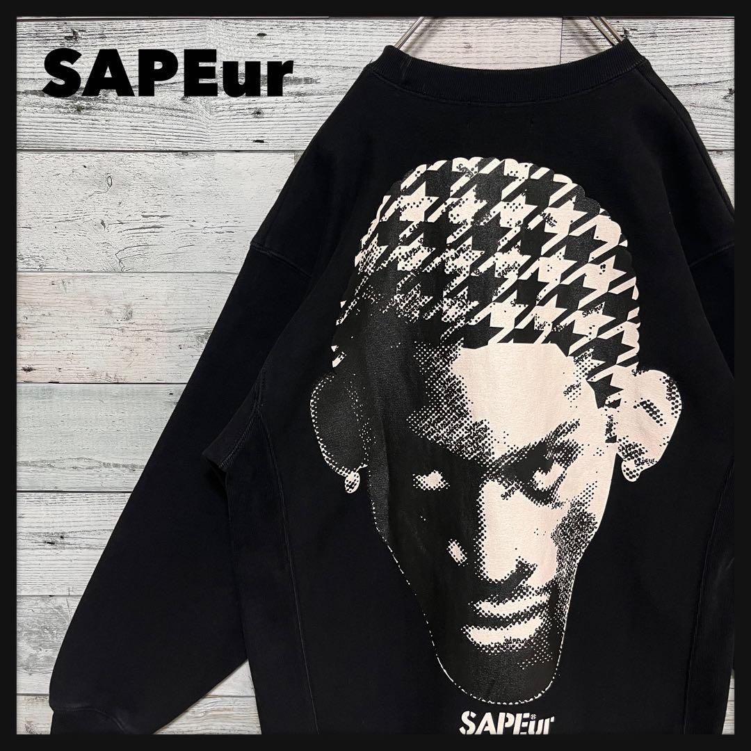 t138【美品】サプール ロッドマン プリント ロゴ スウェット 入手困難 人気