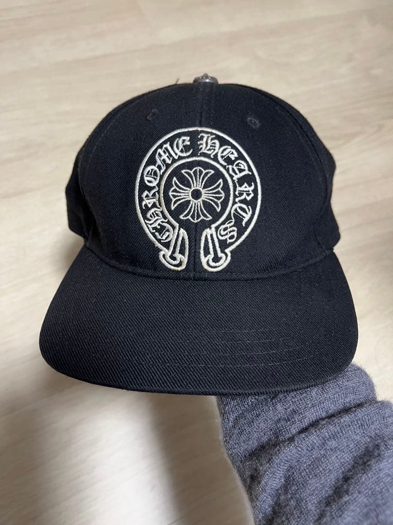 CHROME HEARTS 黒刺繍　 ホースシューステッチデニムキャップ付属なし