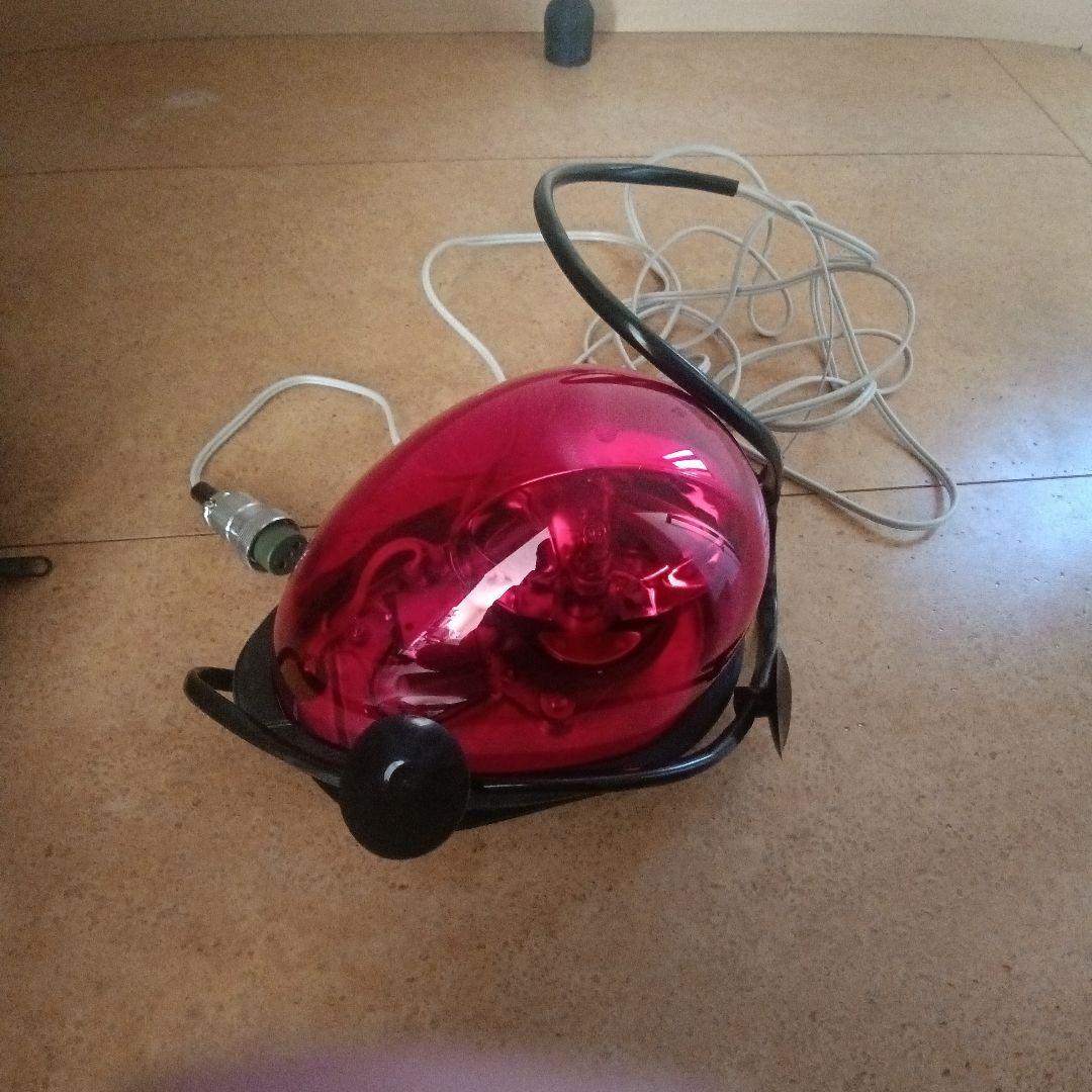 パトライト 流線形回転灯 HKFM-101G 赤色 12V(メタコン)