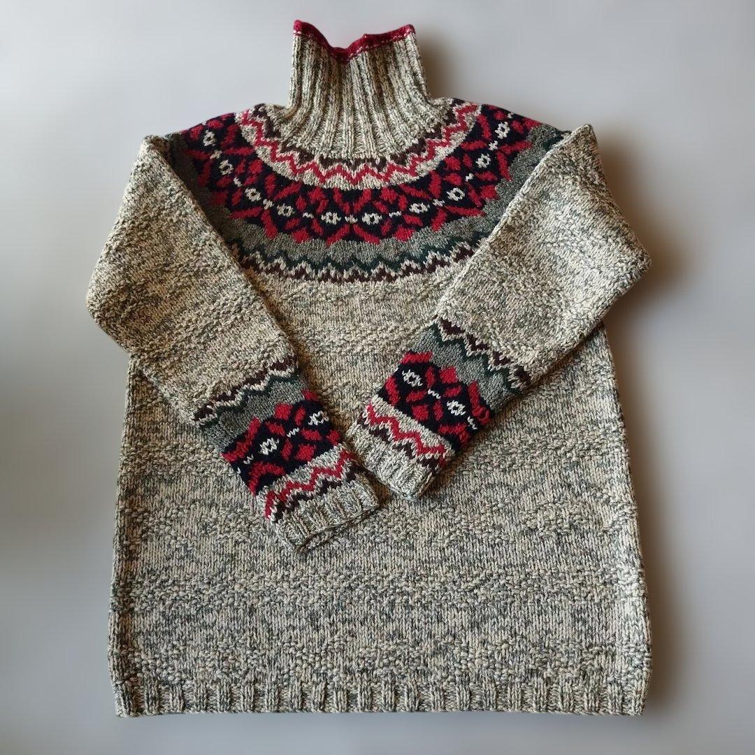 【超希少✨️美品】ラルフローレンカントリー　ノルディック ニット M