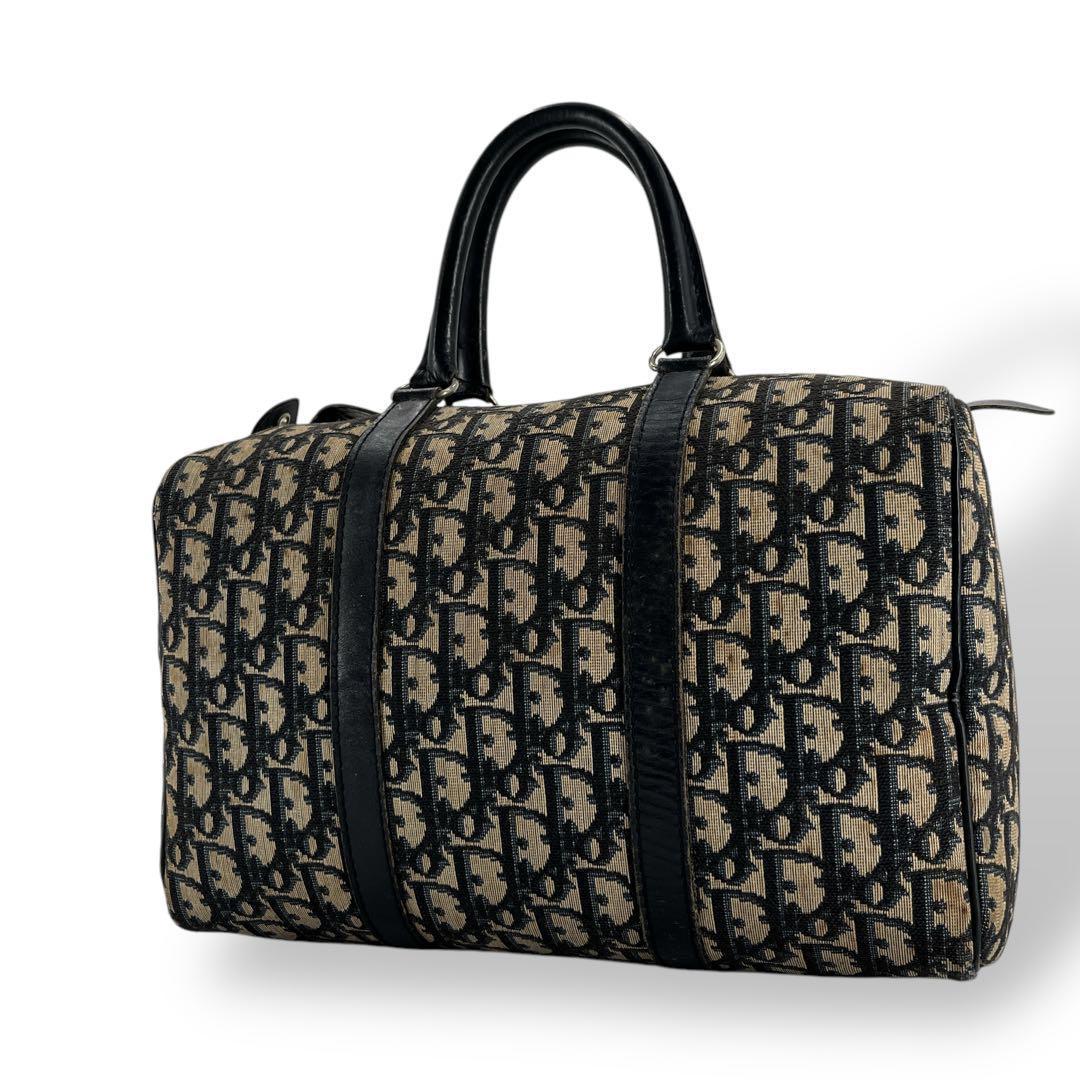 オールド　ディオール　ミニボストン　トロッター　ハンドバッグ　y2k ネイビー