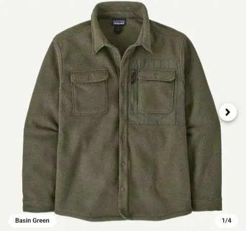 R*N様 メンズ・シンチラ・シャツ・ジャケット　パタゴニア　Мサイズ　半額以下