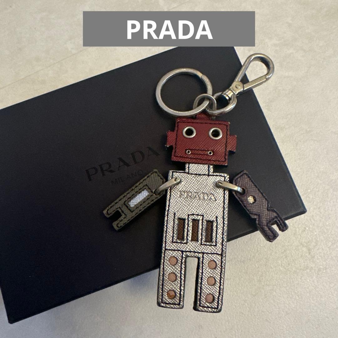 《美品》PRADA プラダ ロボットチャーム キーホルダー 2AR240