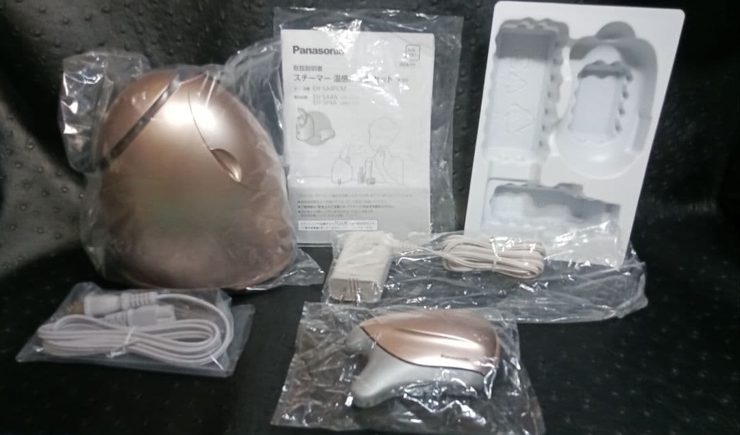 パナソニック スチーマー ナノケア 美顔器 温感かっさ ゴールド