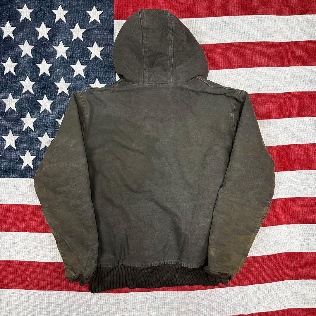 ゆ*に様 鬼雰囲気 ボロ カーハート ダークブラウン アクティブジャケット DK