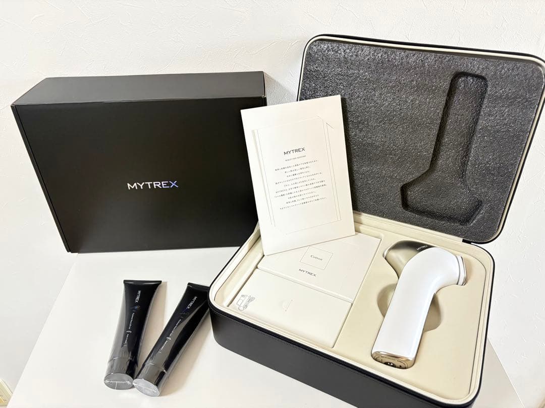 新品 未使用MYTREX MiRAY ONE ホワイト 美顔器 美容ゲル2本付き