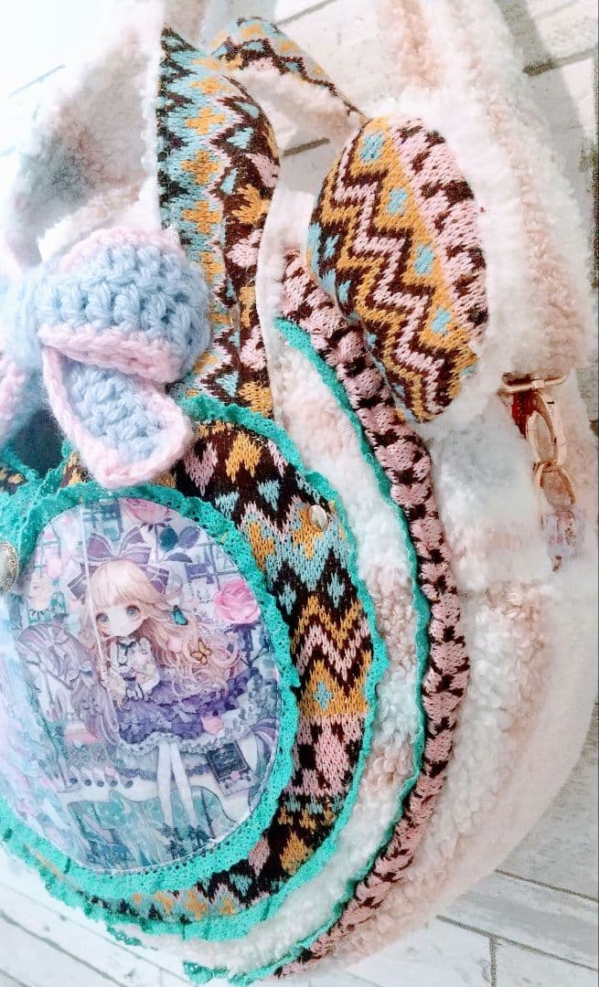 女の子パネル♡ハンドメイドバッグ♡