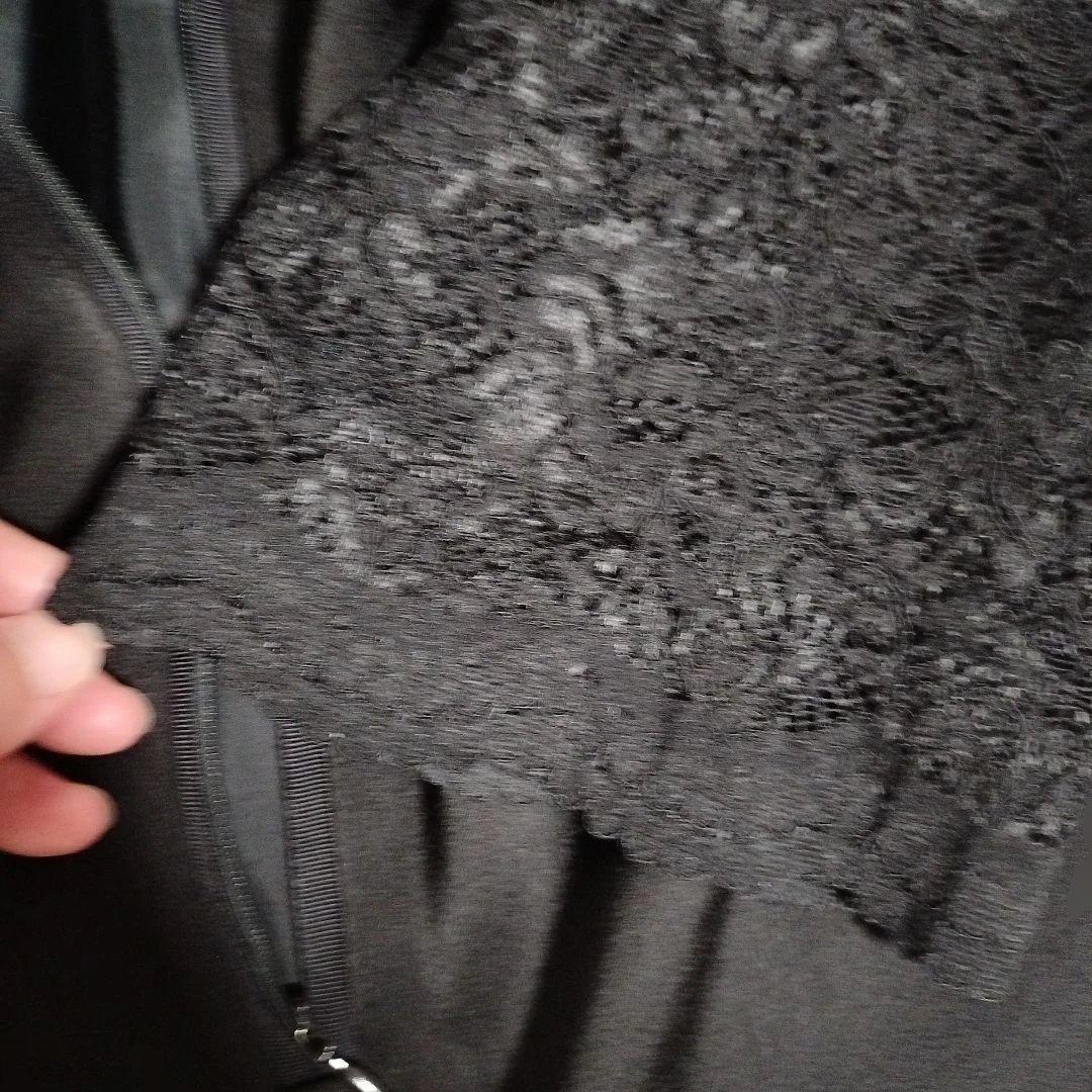 23区Applaudir★袖レース ブラック ワンピース 44