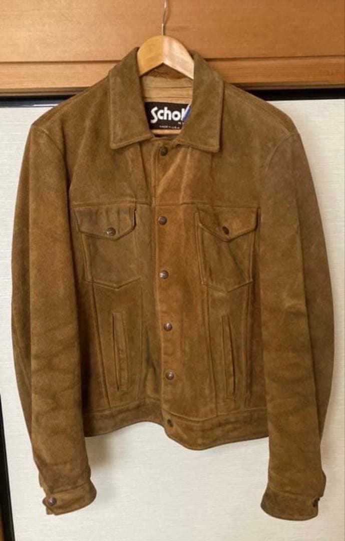 S*N様 Schott スエードデニムジャケット ブラウン