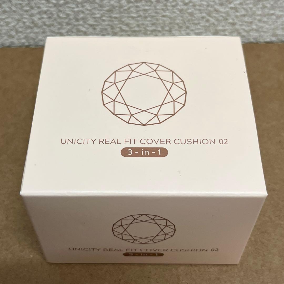 ユニシティ ファンデ リアルフィットカバークッション 02 ナチュラルベージュ