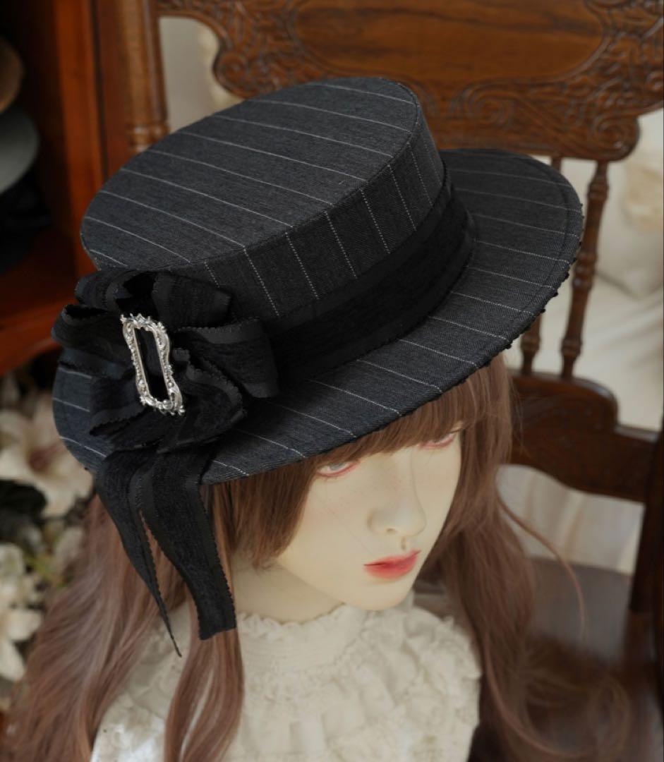 星箱works シュヴァルドール　レースリボンストライプキャノチェ　ブラックM