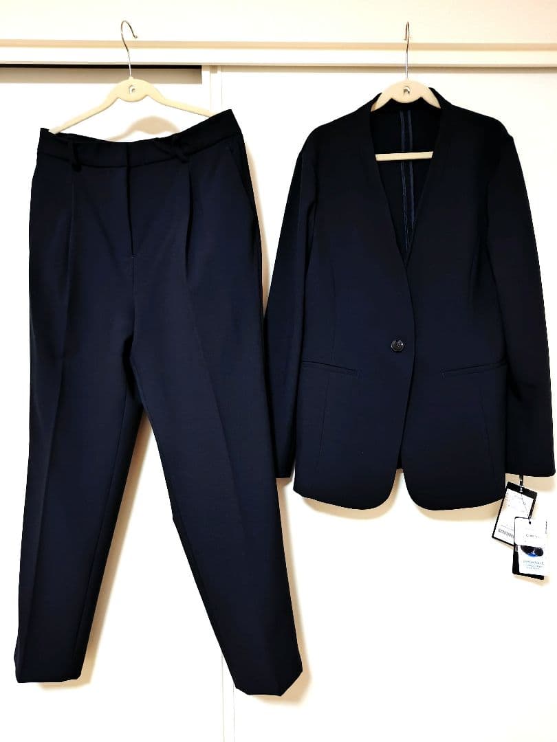 洗えるスタイリッシュビジネススーツ／ジャケット・パンツセット（ネイビー）
