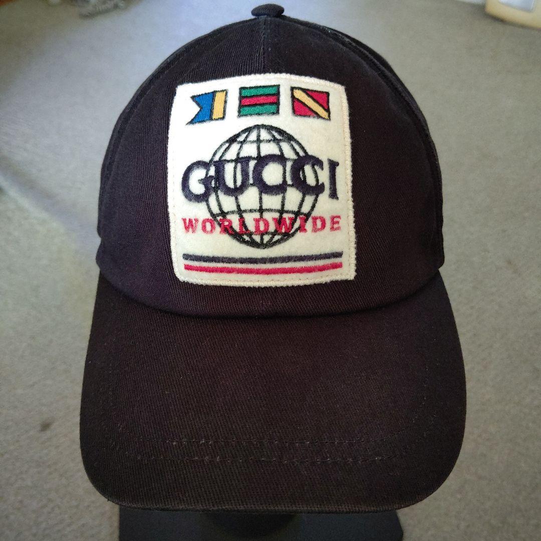 GUCCI ワールドワイド ロゴ ベースボールキャップ