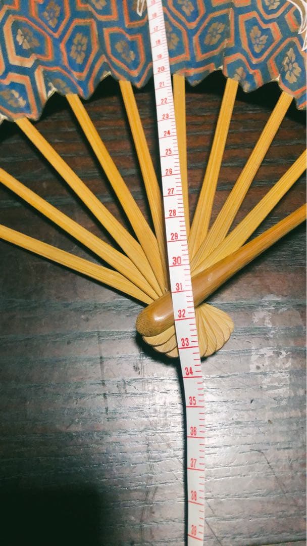 【希少】舞扇子 青金亀甲模様 鳳凰 仕舞 観世流 十松屋