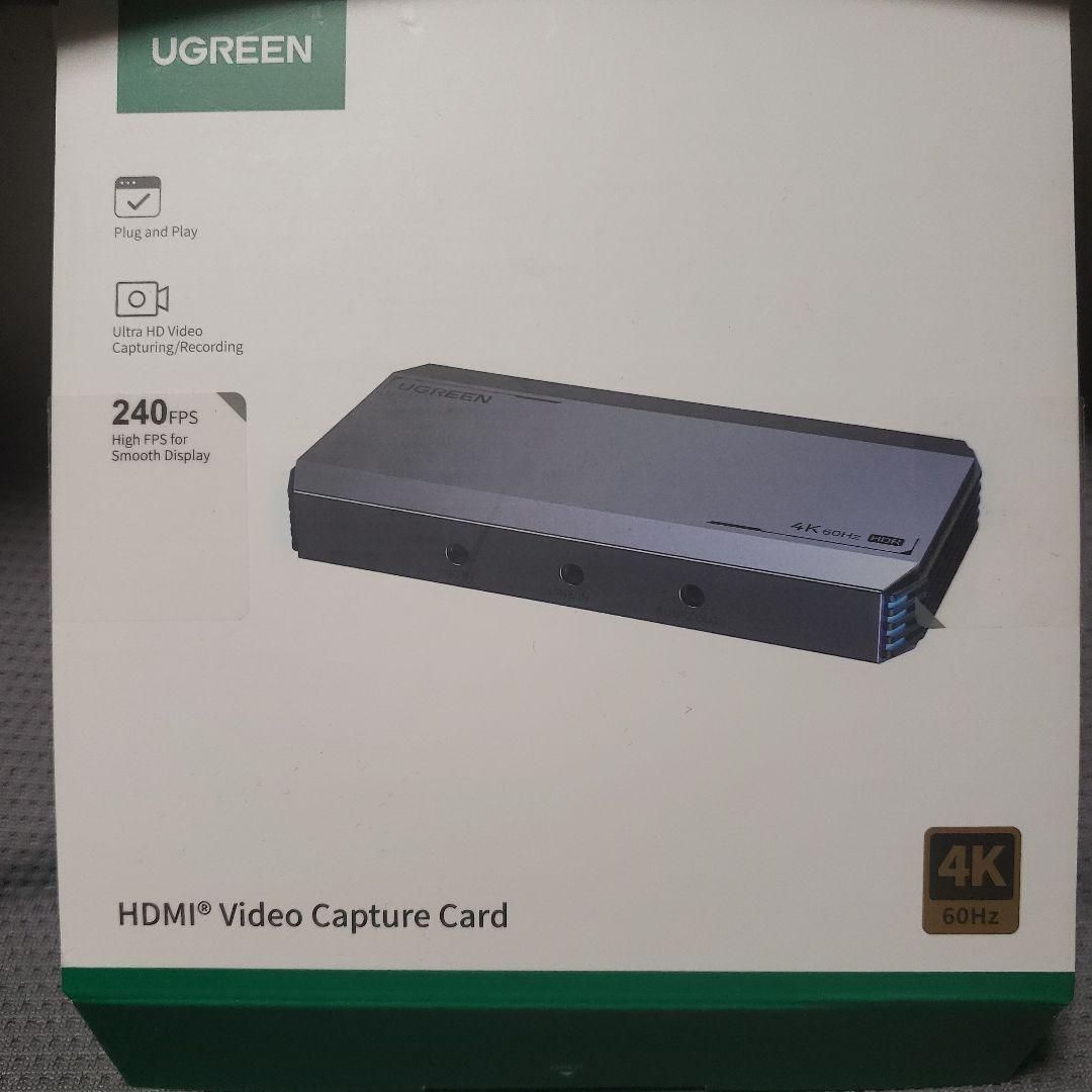 UGREEN 4K@60Hz録画キャプチャーボード HDR&VRR対応