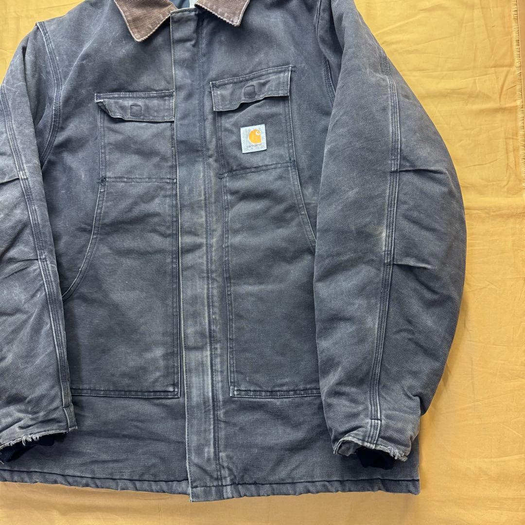 Carhartt USA製　トラディショナルジャケット　ブラック　フェード　ヒゲ