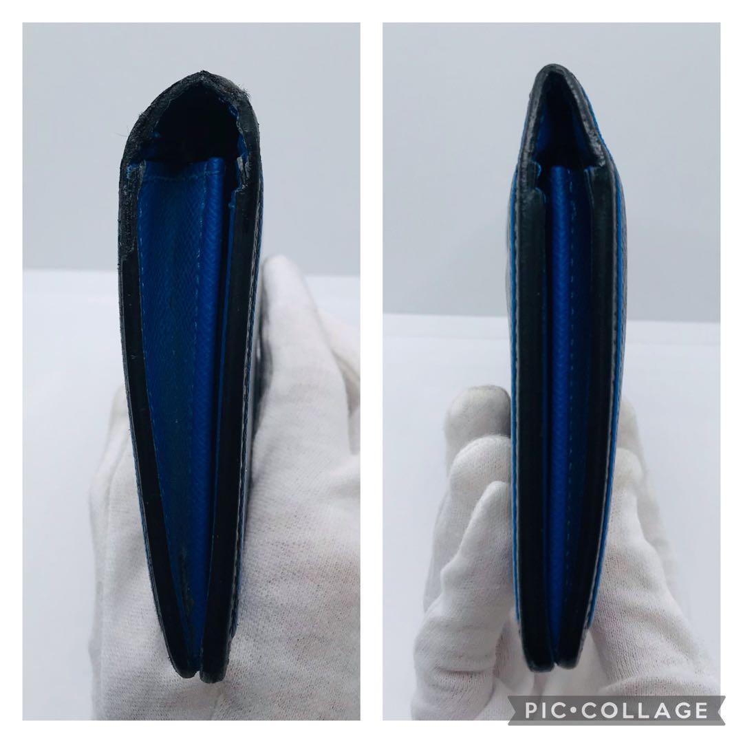 ルイヴィトン✨タイガ ポルトフォイユ プラザ 長財布 ブルーライン 希少 限定