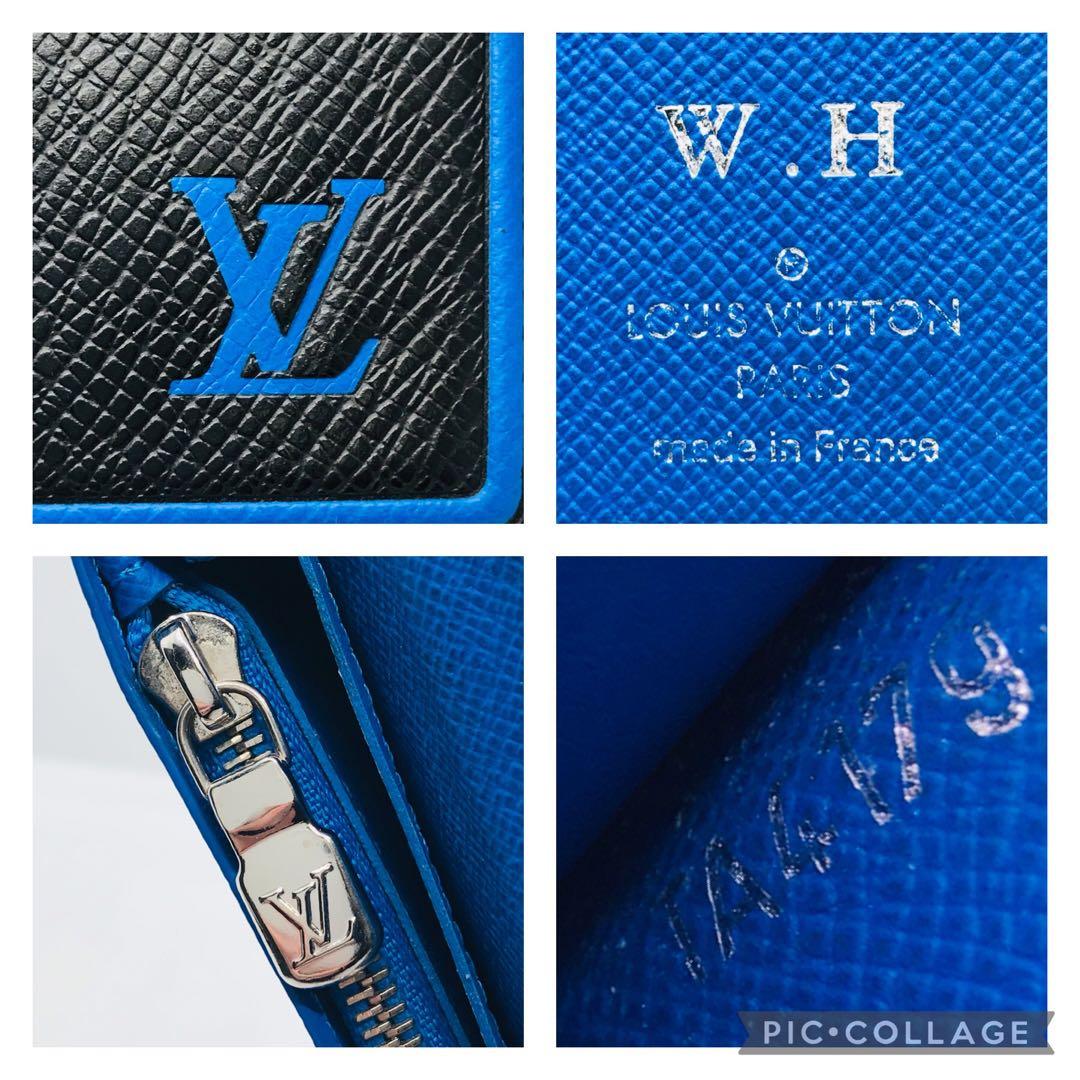 ルイヴィトン✨タイガ ポルトフォイユ プラザ 長財布 ブルーライン 希少 限定