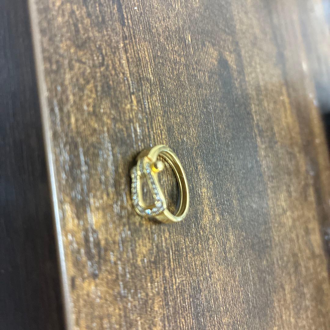 FREDダイヤイエローゴールドリングミディアム