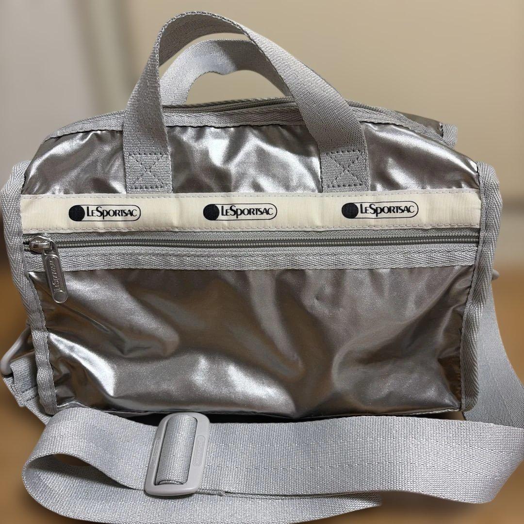 ⭐️美品❗️LeSportsac アダムエロペ別注シルバー ミニダッフルバッグ