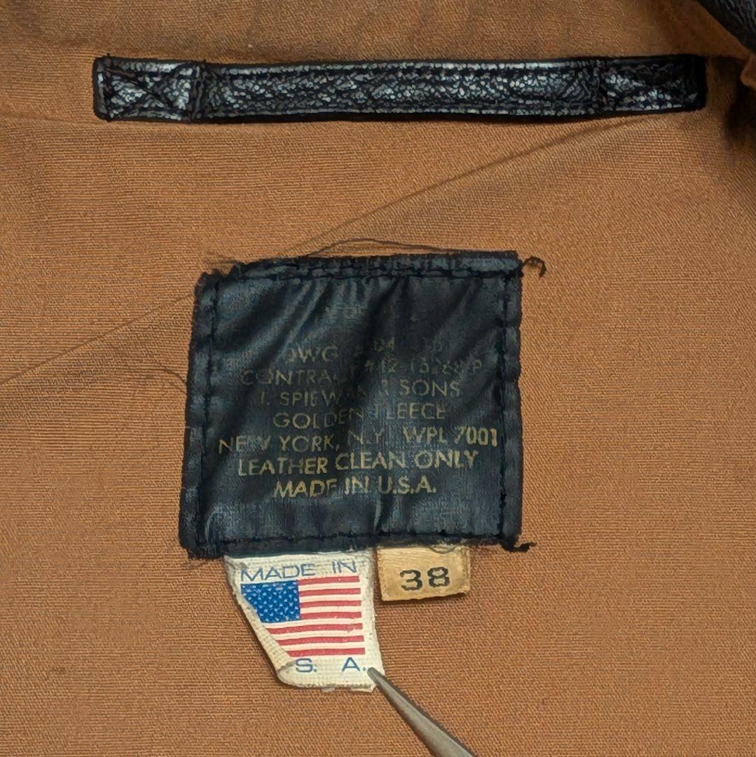 Spiewak A-2レザージャケット ヴィンテージ　USA製　80s 70s