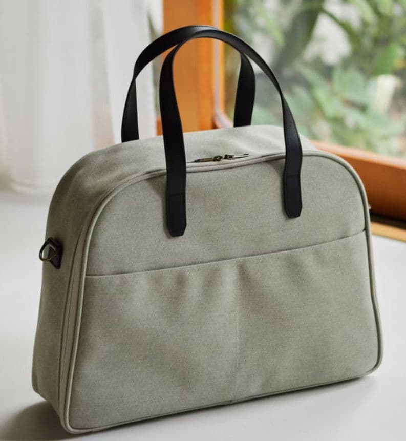 【新品】北欧暮らしの道具店スーツケースみたいに使えるボストンバッグ_グレージュ