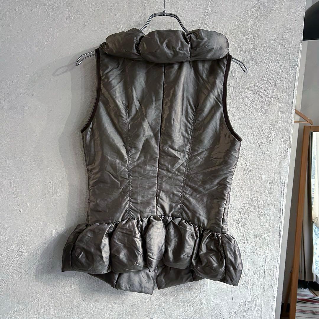 美品 MARITHE FRANCOIS GIRBAUD リボン付き 中綿 ベスト