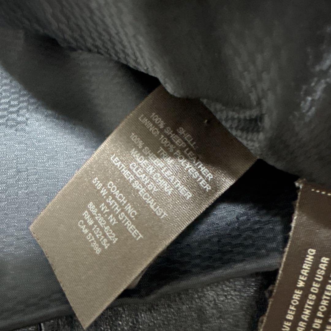 激レア！ 美品✨ COACH ライダースジャケット シングル 黒