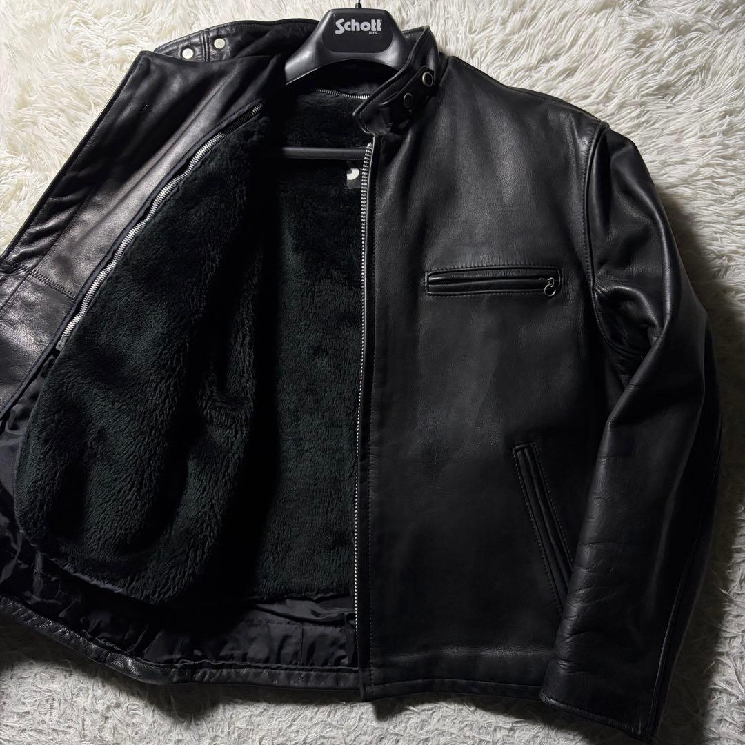 M*i様 【米国製】schott ライダースジャケット　141 本革　ブラック