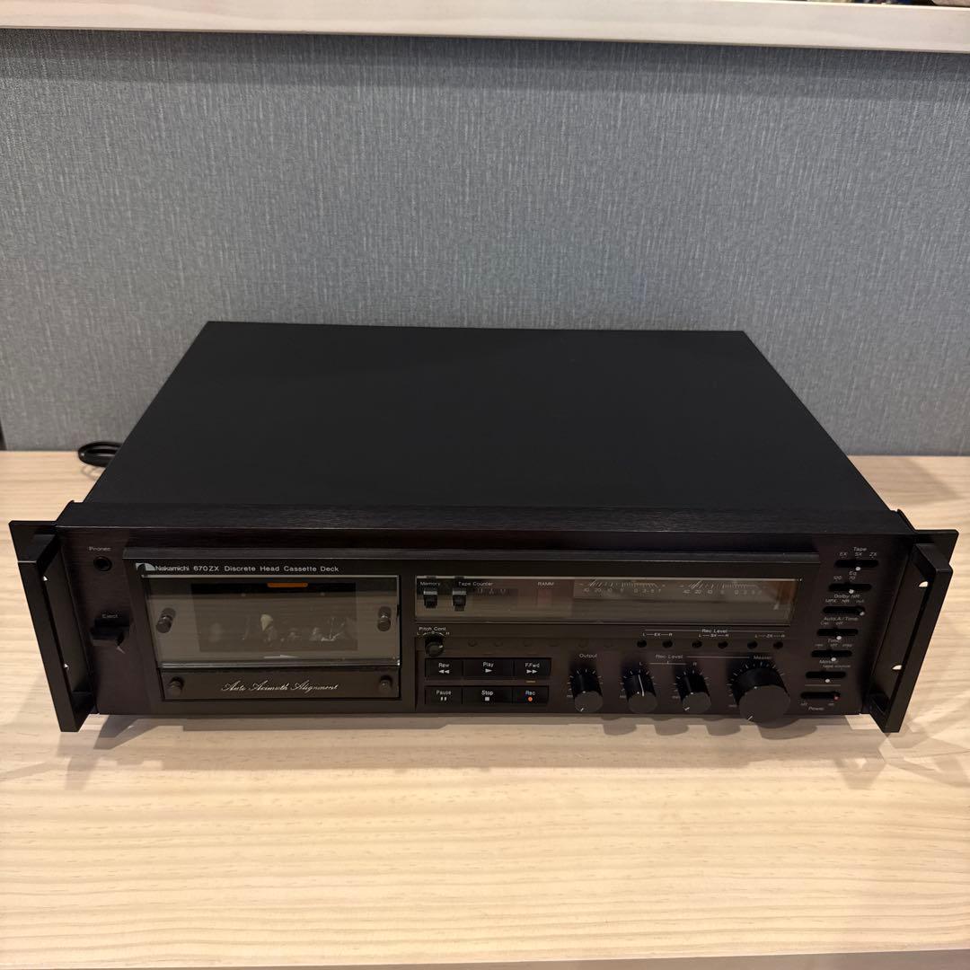 ナカミチ670ZX 3ヘッドカセットデッキ