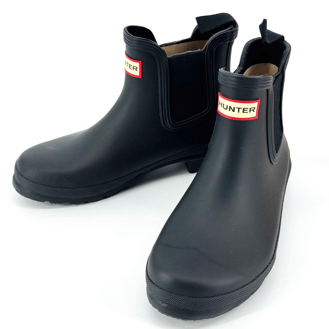 新品 HUNTER ハンター チェルシー レインブーツ JP24