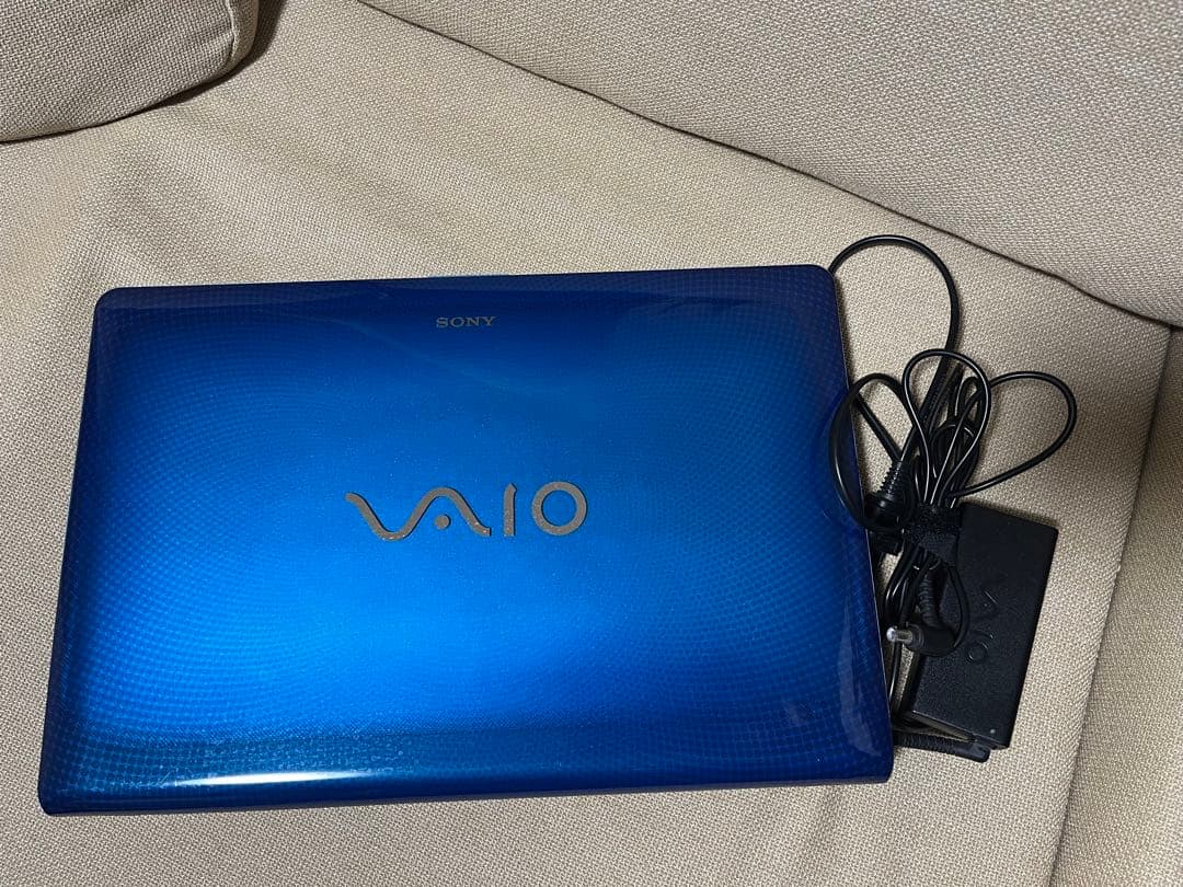 SONY VAIO ノートPC 青/緑 ACアダプター付き