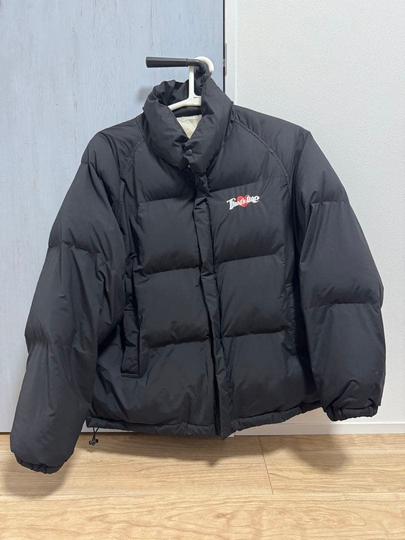 That's lifeブラックダウンジャケット　廃版