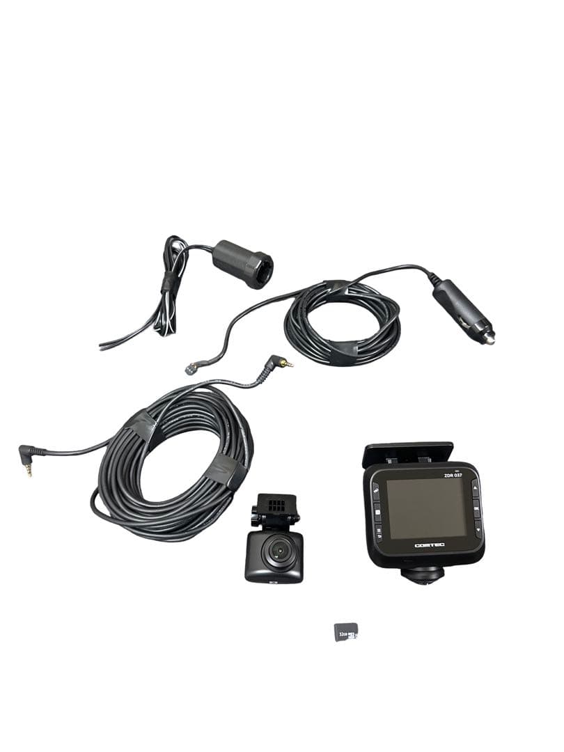 ★美品★COMTEC ZDR 037 ドライブレコーダー前後カメラ