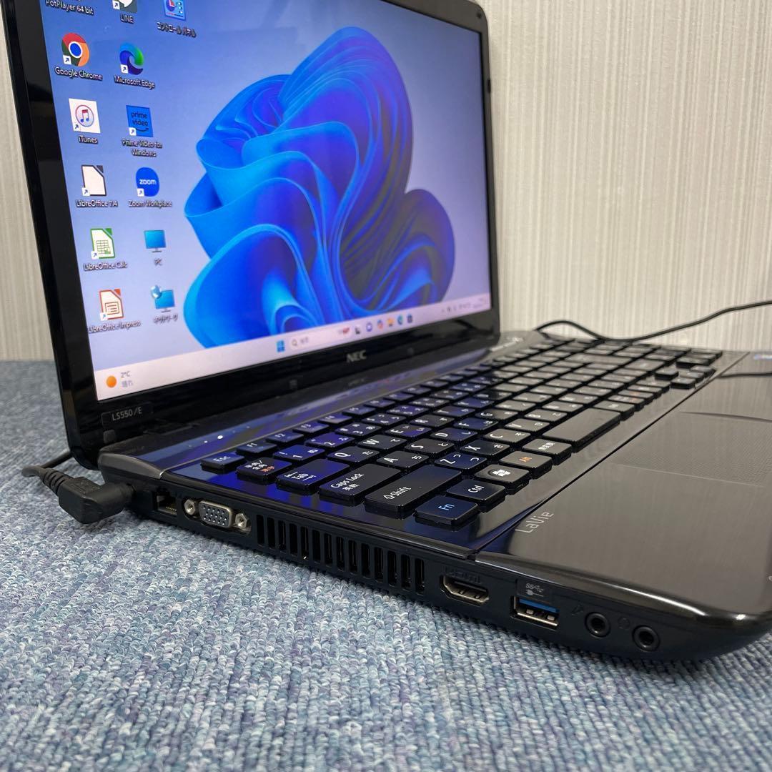 ノートパソコン　Windows11オフィス付き　SSD　Blu-ray　設定済み