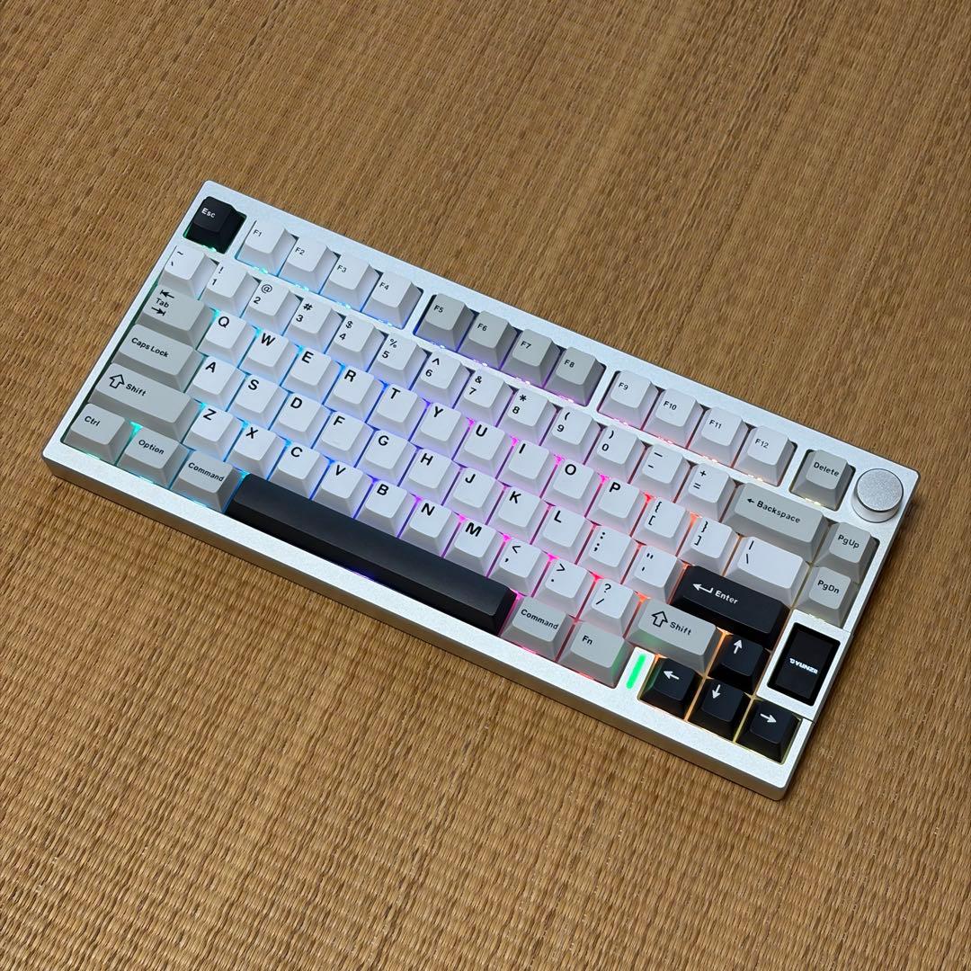 YUNZII AL80 シルバー Gateron Zero軸 75%