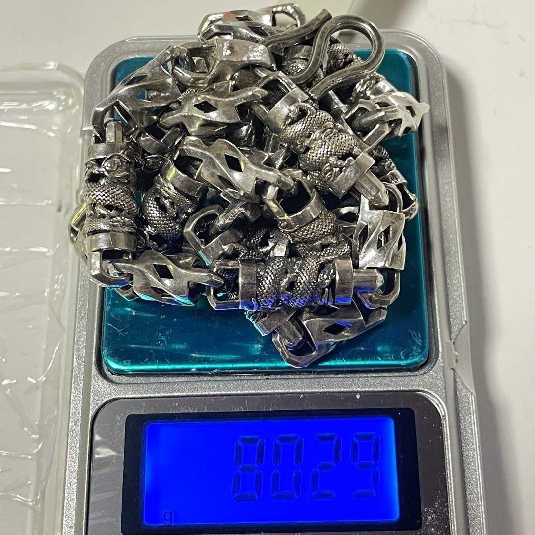 【DRAGON CHAIN】ドラゴンチェーンシルバーネックレス58cm