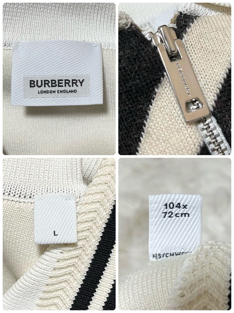 美品　現行　BURBERRY ポンチョ　ケープ　ニット　ノバカラー　キッズ　L