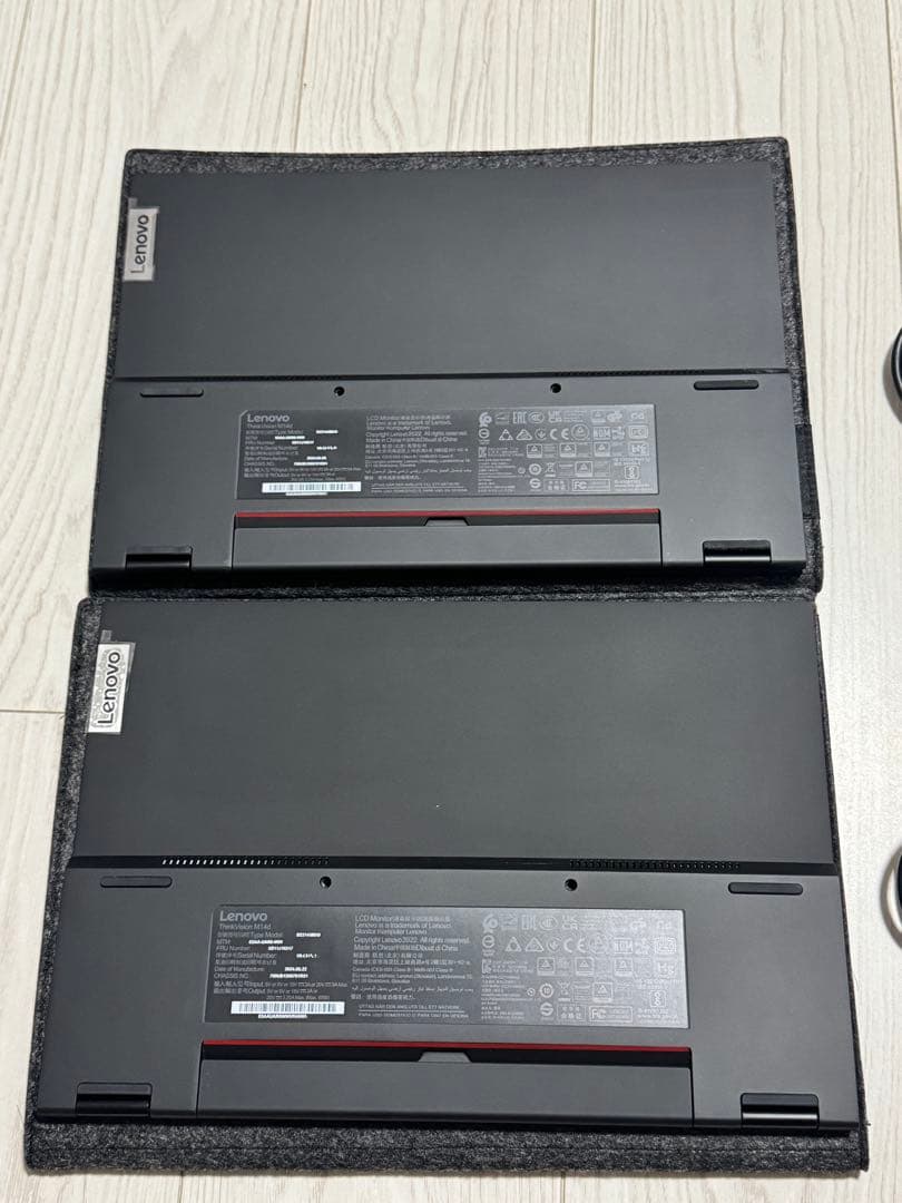 Lenovo Thinkvision M14d 美品中古2台セット保証付