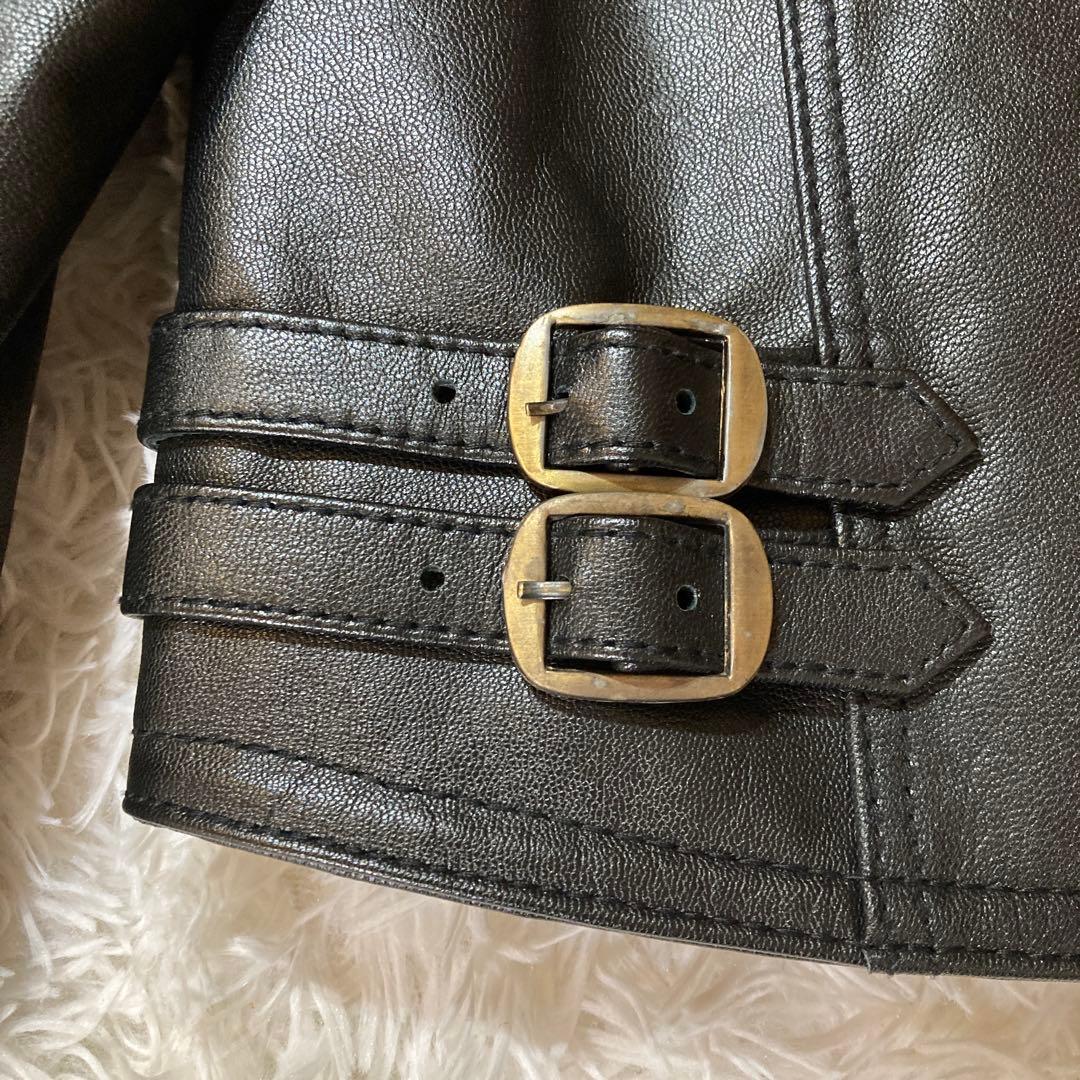 【極美品】DEGNER デグナー XL 黒 シングルライダース 山羊革　バイカー