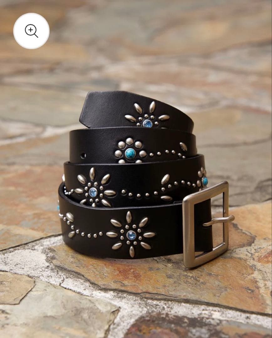 archiveレザー スタッデット ベルト