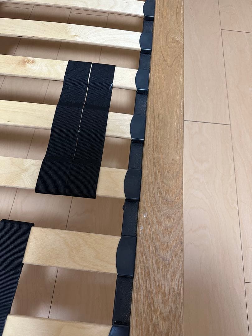 R @要発送日確認様　お取り置き中 最終価格！無印木製セミダブルベッドフレーム