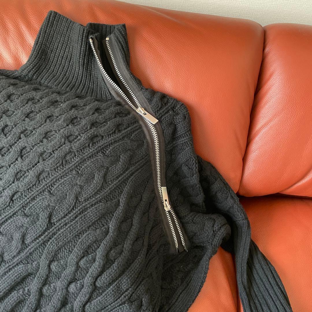 トップス Sacai Twisted Cable High Neck Pullover