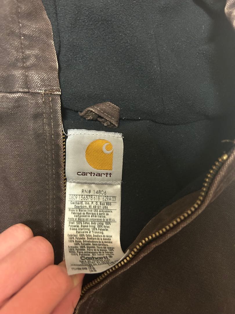 Carhartt アクティブジャケット ダークブラウン レアカラー